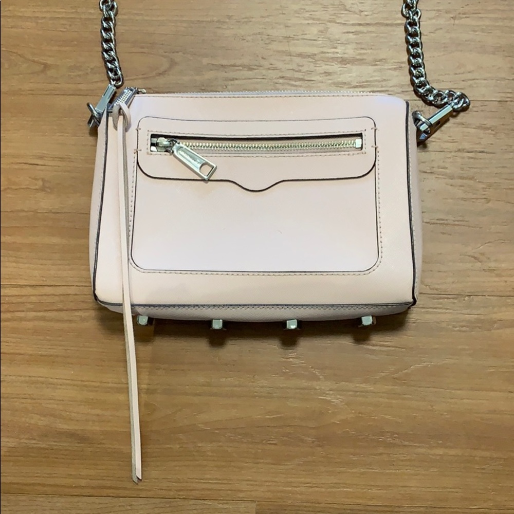 Rebecca Minkoff light pink leather crossbody bag